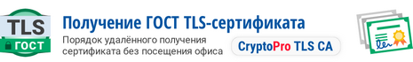 Получить ГОСТ TLS-сертификат для домена (SSL-сертификат)