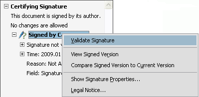 Проверка подписи